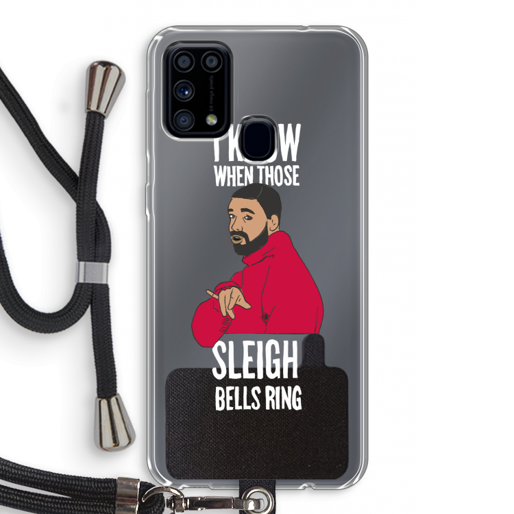 Sleigh Bells Ring: Samsung Galaxy M31 Transparant Hoesje met koord