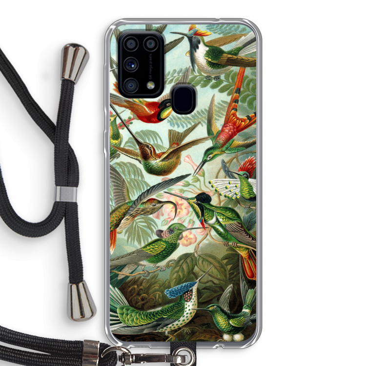 Haeckel Trochilidae: Samsung Galaxy M31 Transparant Hoesje met koord