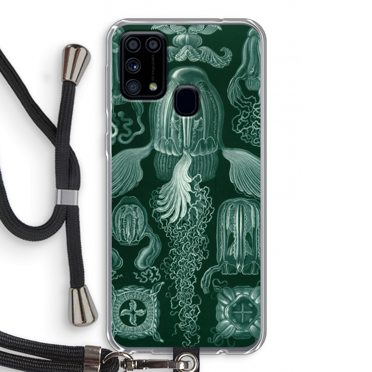 Haeckel Cubomedusae: Samsung Galaxy M31 Transparant Hoesje met koord