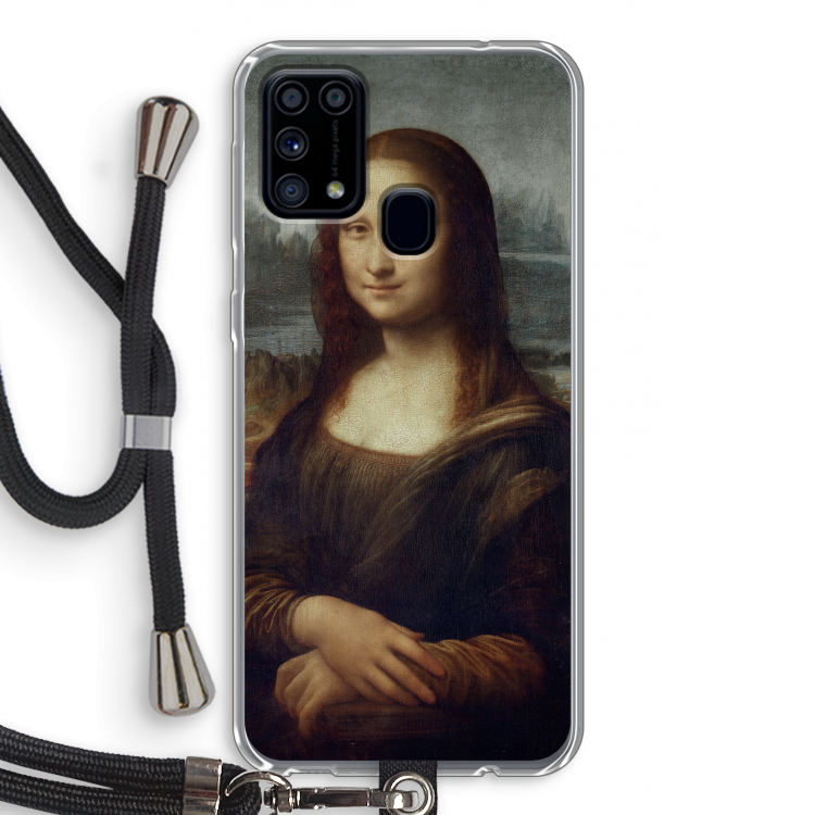 Mona Lisa: Samsung Galaxy M31 Transparant Hoesje met koord