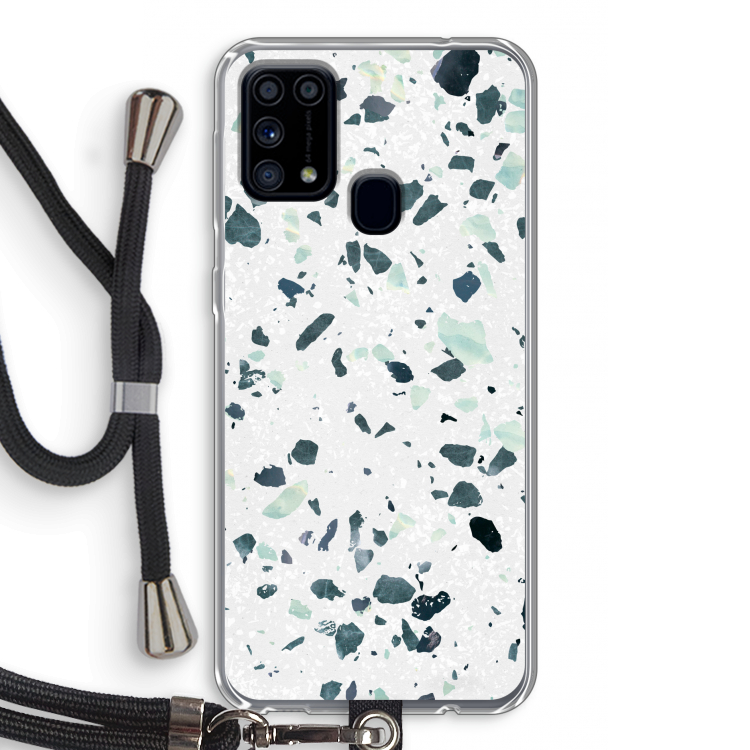 Terrazzo N°2: Samsung Galaxy M31 Transparant Hoesje met koord