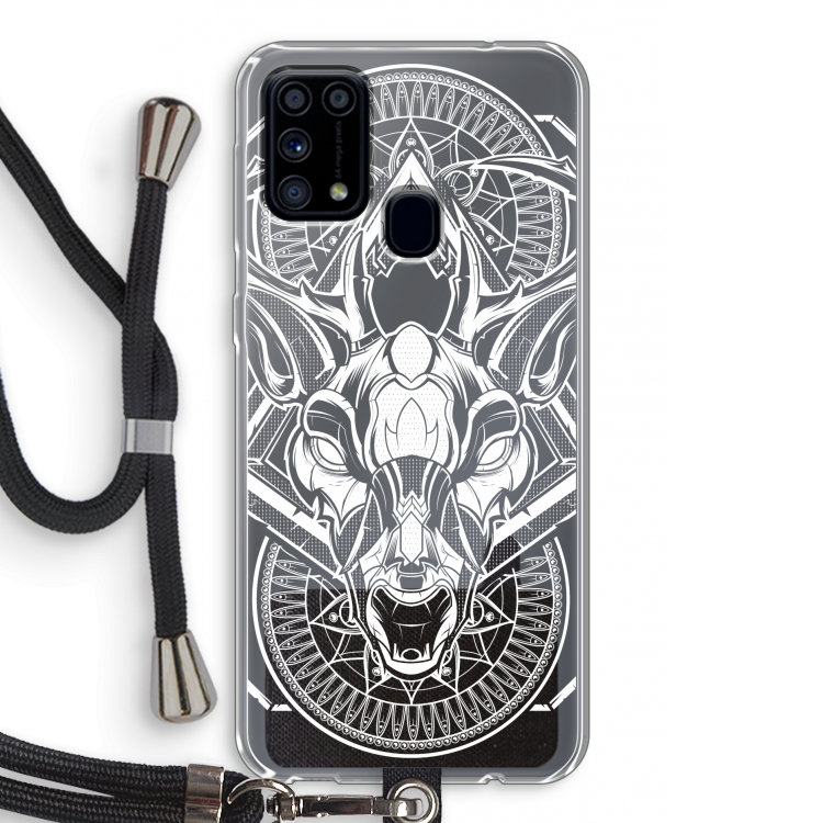 Oh Deer: Samsung Galaxy M31 Transparant Hoesje met koord