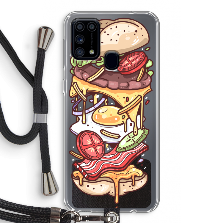 Diet Coke Please: Samsung Galaxy M31 Transparant Hoesje met koord