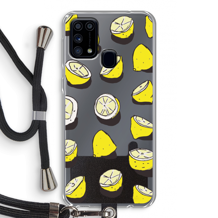 When Life Gives You Lemons...: Samsung Galaxy M31 Transparant Hoesje met koord