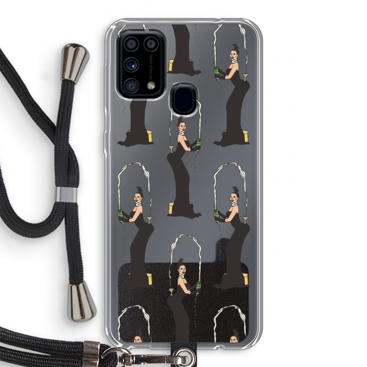 Pop Some Kim: Samsung Galaxy M31 Transparant Hoesje met koord