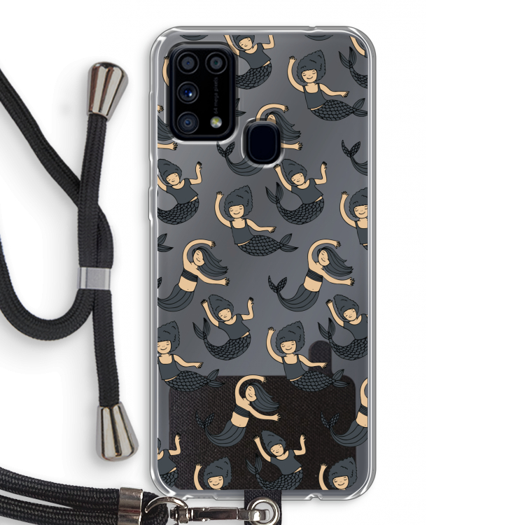 Zeemeermin: Samsung Galaxy M31 Transparant Hoesje met koord