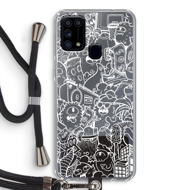 Vexx City #2: Samsung Galaxy M31 Transparant Hoesje met koord