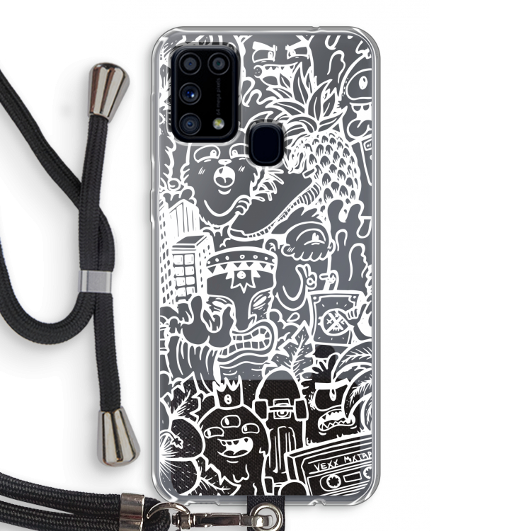 Vexx Mixtape #2: Samsung Galaxy M31 Transparant Hoesje met koord