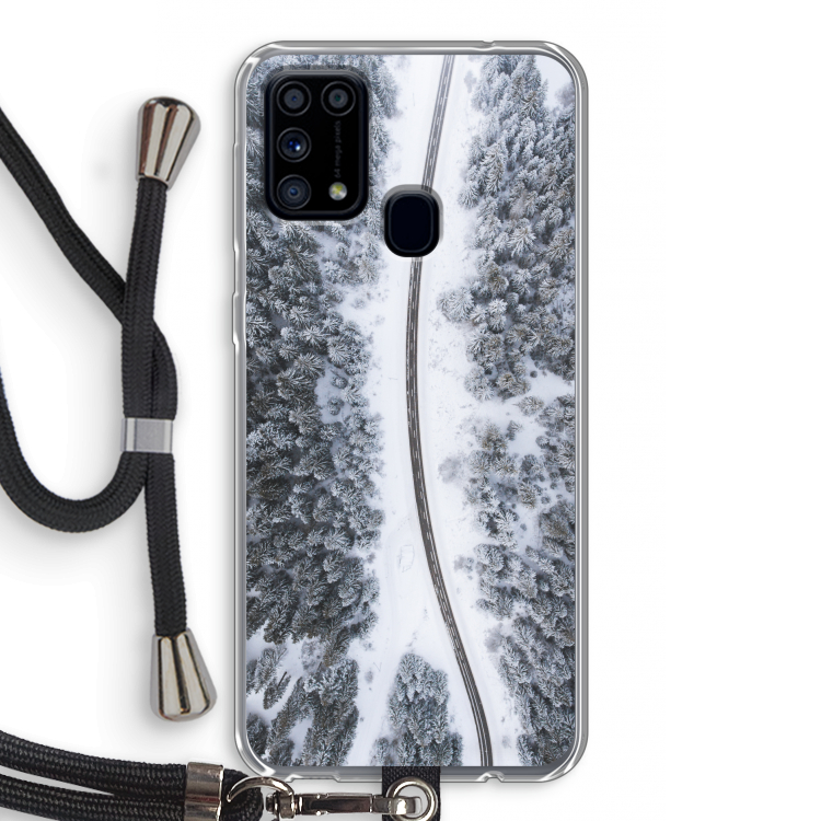 Snøfall: Samsung Galaxy M31 Transparant Hoesje met koord