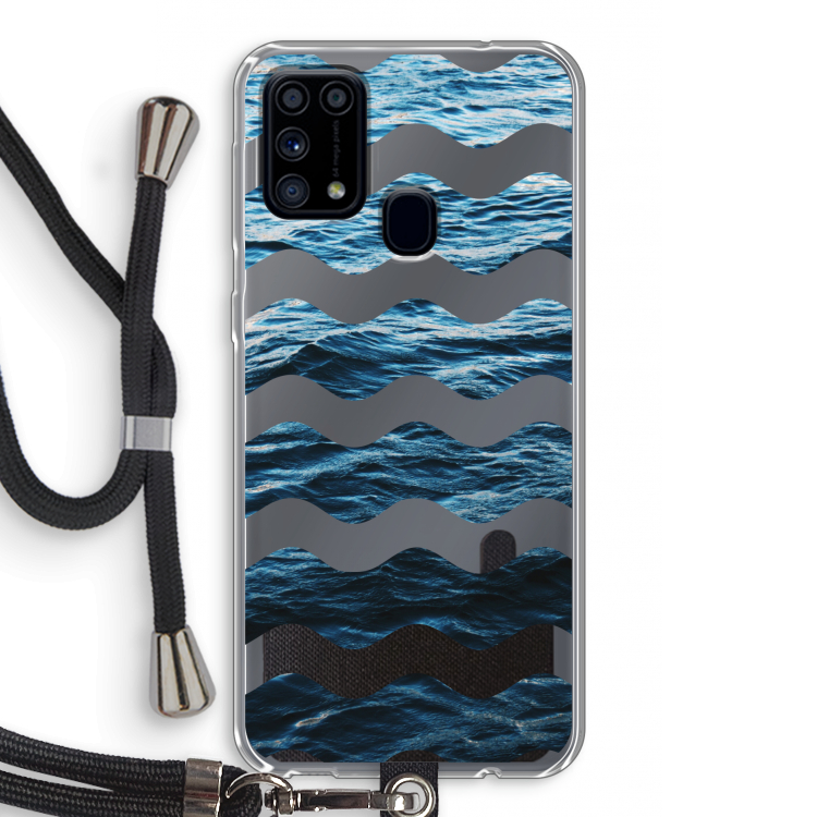 Oceaan: Samsung Galaxy M31 Transparant Hoesje met koord