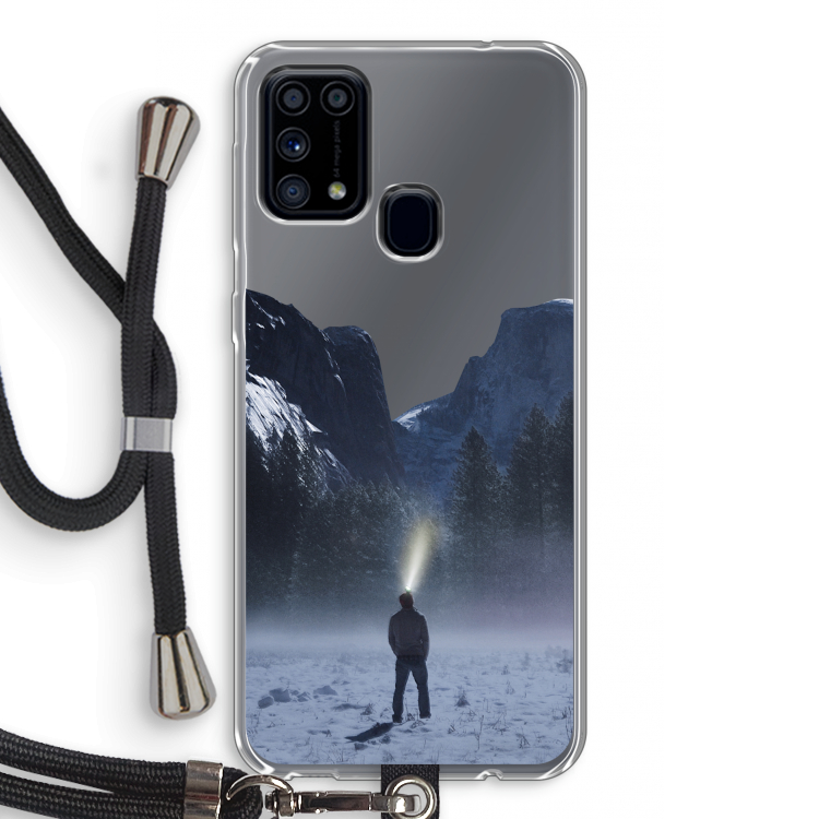 Wanderlust: Samsung Galaxy M31 Transparant Hoesje met koord