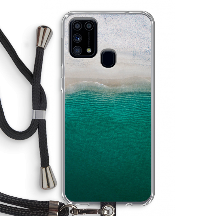 Stranded: Samsung Galaxy M31 Transparant Hoesje met koord