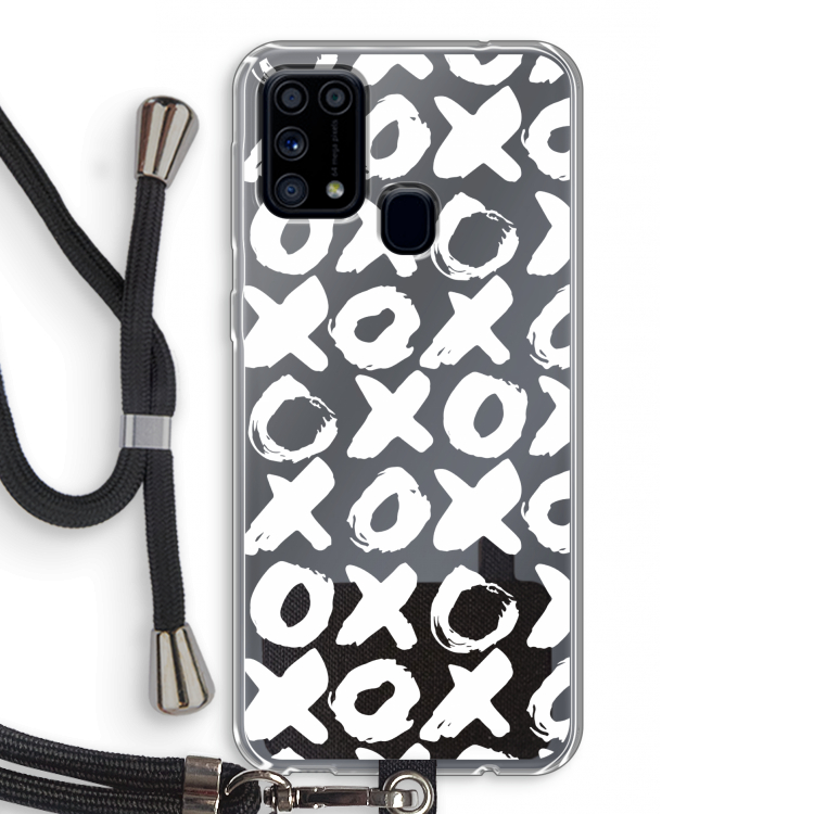 XOXO: Samsung Galaxy M31 Transparant Hoesje met koord