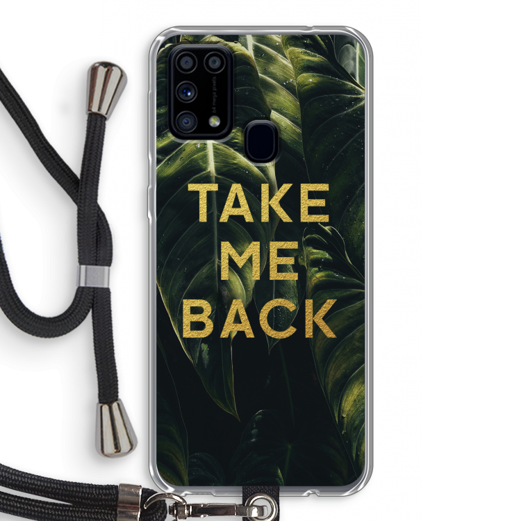 Take me back: Samsung Galaxy M31 Transparant Hoesje met koord
