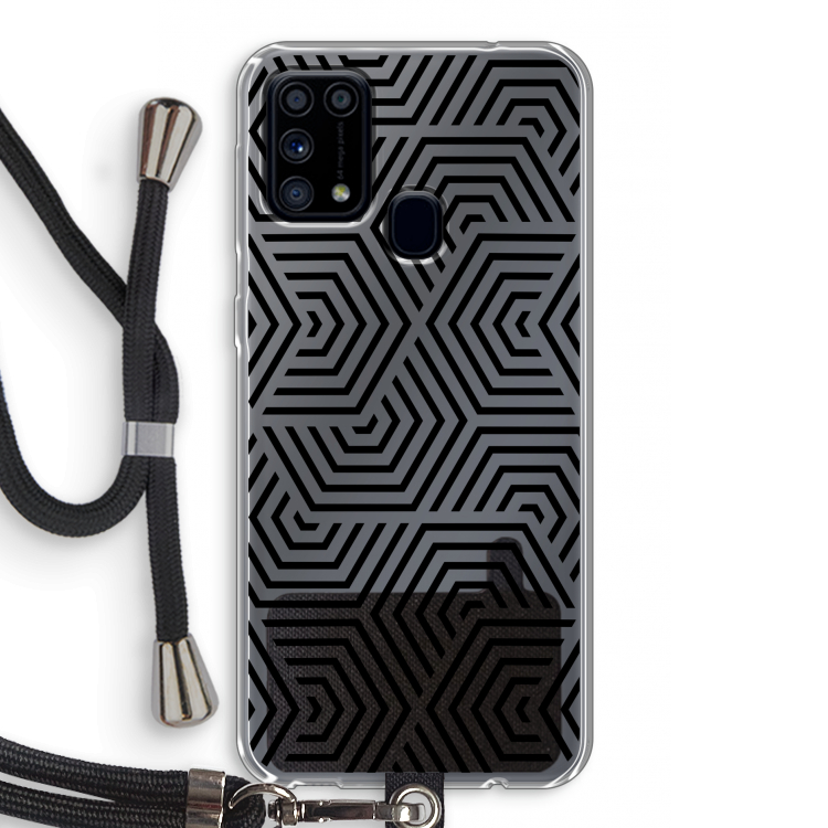 Magic pattern: Samsung Galaxy M31 Transparant Hoesje met koord