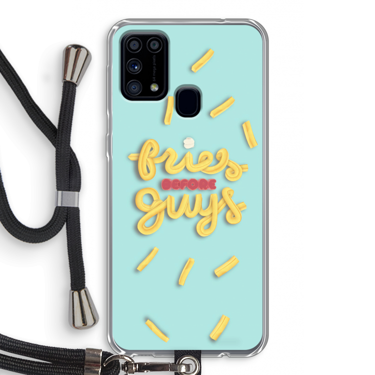 Always fries: Samsung Galaxy M31 Transparant Hoesje met koord