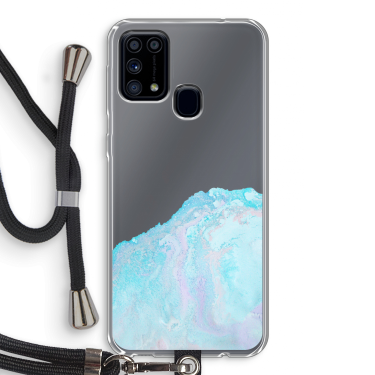 Fantasie pastel: Samsung Galaxy M31 Transparant Hoesje met koord