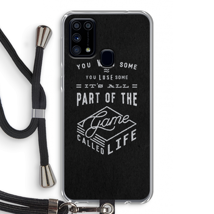 Life: Samsung Galaxy M31 Transparant Hoesje met koord