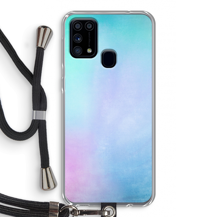 mist pastel: Samsung Galaxy M31 Transparant Hoesje met koord