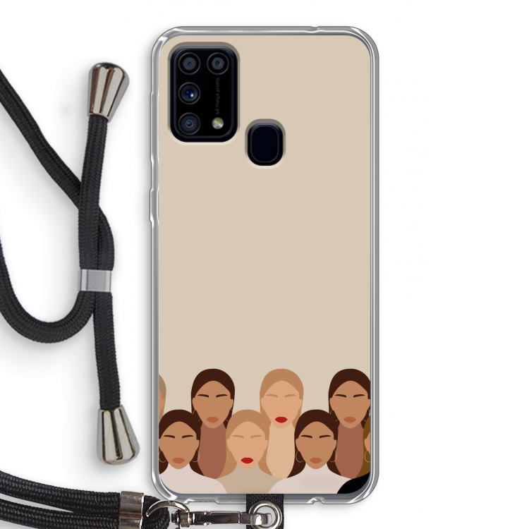 Girls girls girls: Samsung Galaxy M31 Transparant Hoesje met koord