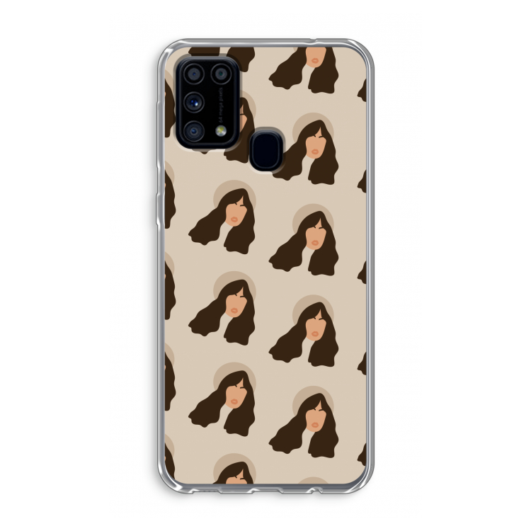 Bonjour mon amour: Samsung Galaxy M31 Transparant Hoesje