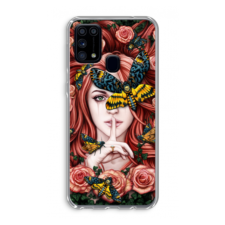 Lady Moth: Samsung Galaxy M31 Transparant Hoesje