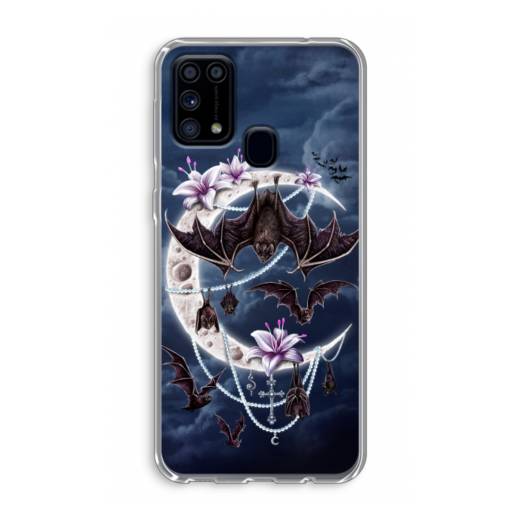 Vleermuizen Maan: Samsung Galaxy M31 Transparant Hoesje