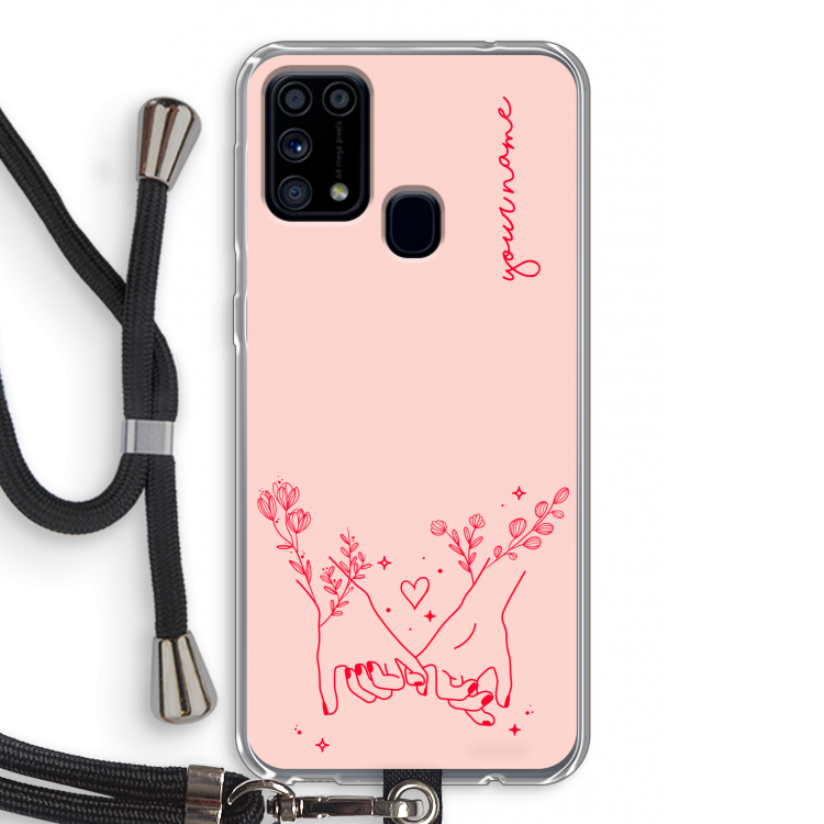 Best Friends: Samsung Galaxy M31 Transparant Hoesje met koord