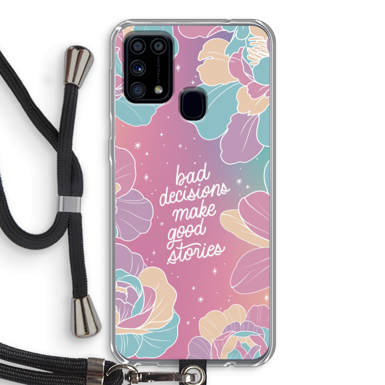 Good stories: Samsung Galaxy M31 Transparant Hoesje met koord