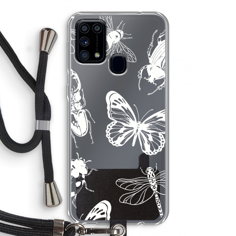 Tiny Bugs: Samsung Galaxy M31 Transparant Hoesje met koord
