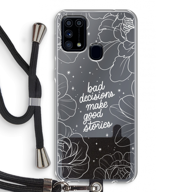Good stories: Samsung Galaxy M31 Transparant Hoesje met koord