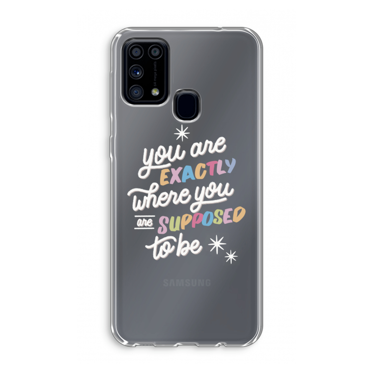 Right Place: Samsung Galaxy M31 Transparant Hoesje