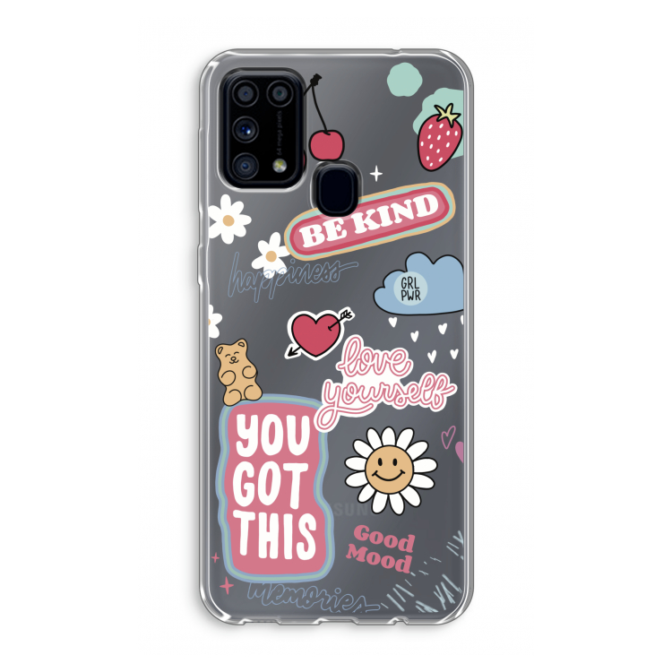 Positivity: Samsung Galaxy M31 Transparant Hoesje