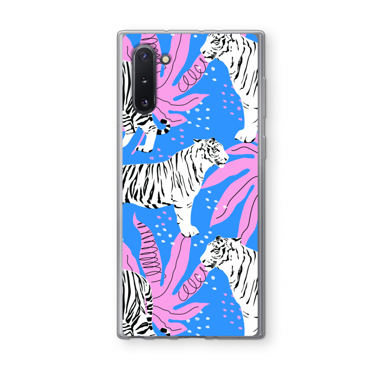 Tijger: Samsung Galaxy Note 10 Transparant Hoesje