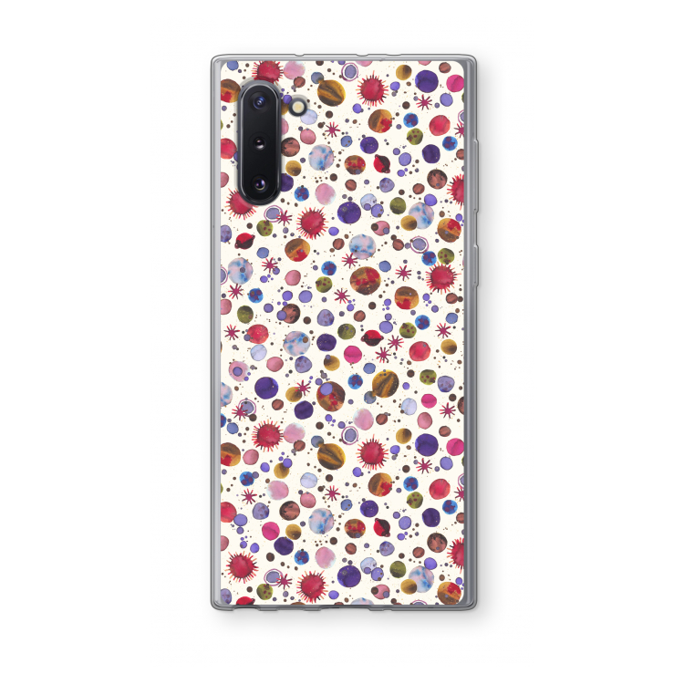 Planets Space: Samsung Galaxy Note 10 Transparant Hoesje