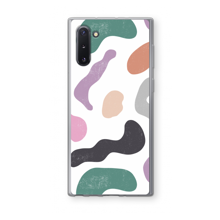 Memphis Shapes: Samsung Galaxy Note 10 Transparant Hoesje