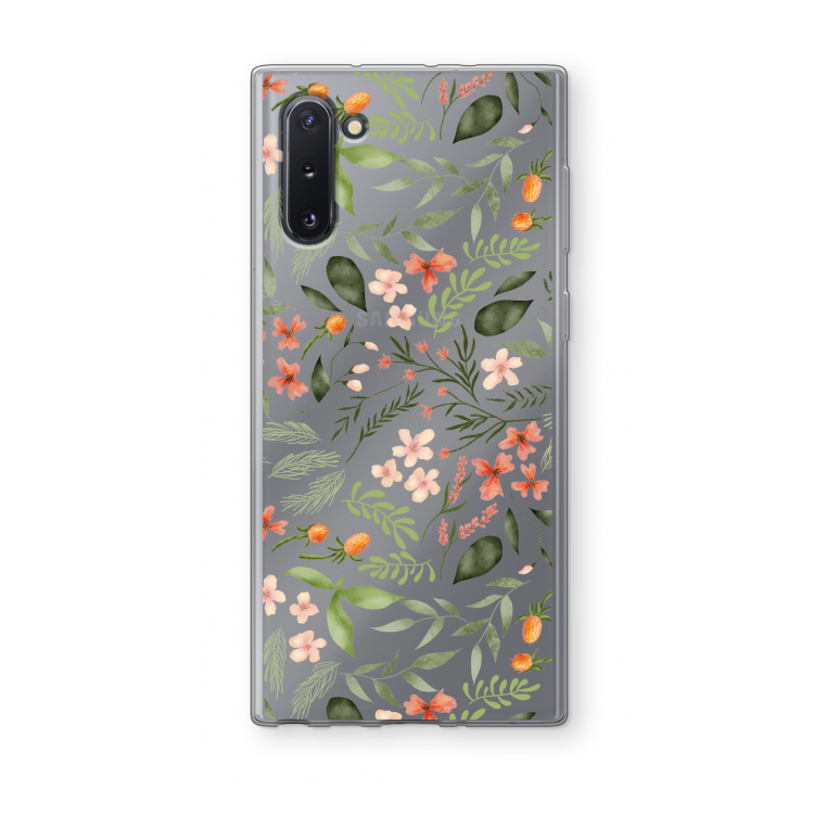 Sweet little flowers: Samsung Galaxy Note 10 Transparant Hoesje