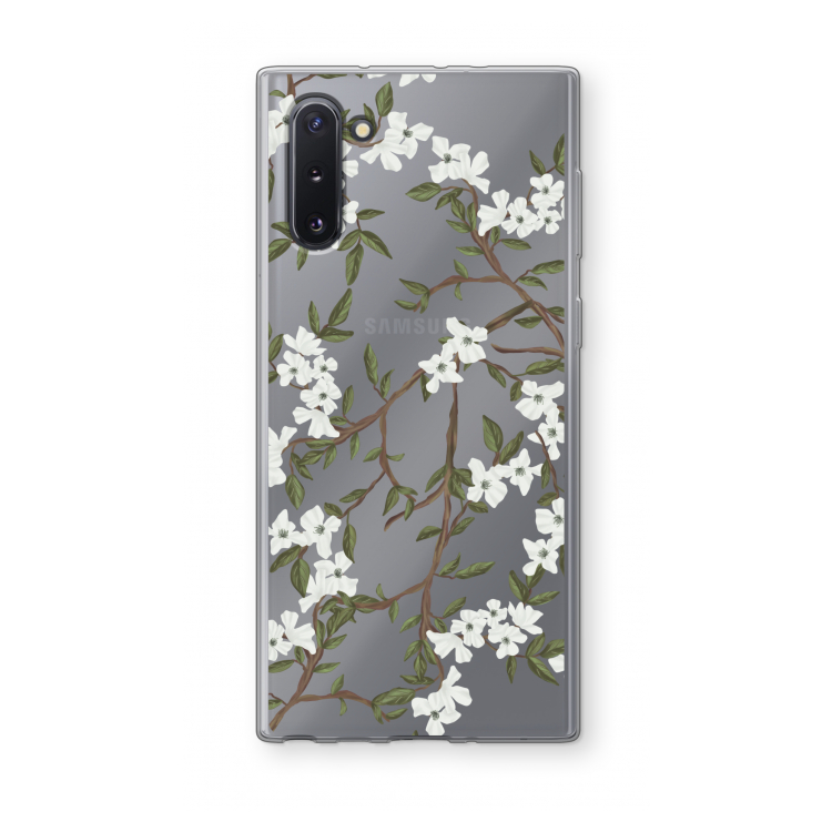 Blossoming spring: Samsung Galaxy Note 10 Transparant Hoesje