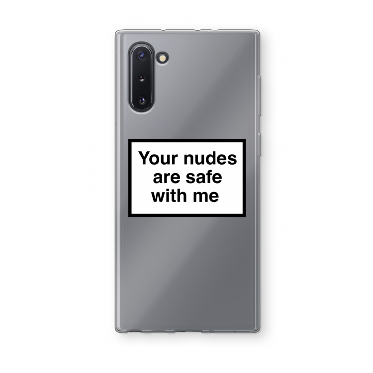 Safe with me: Samsung Galaxy Note 10 Transparant Hoesje