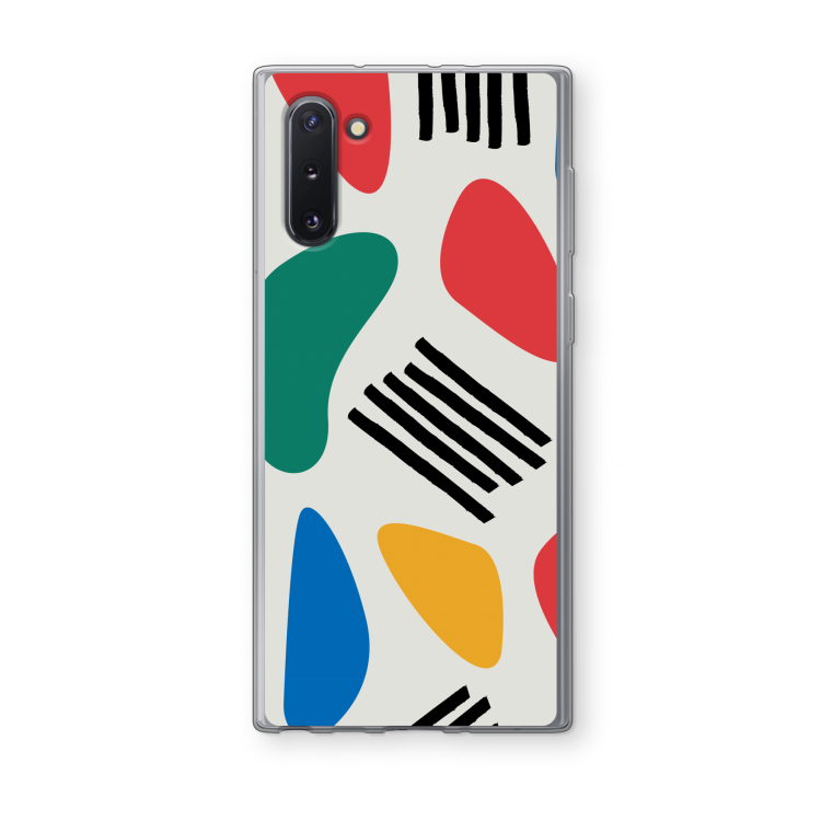 Illustratieve pop 1: Samsung Galaxy Note 10 Transparant Hoesje