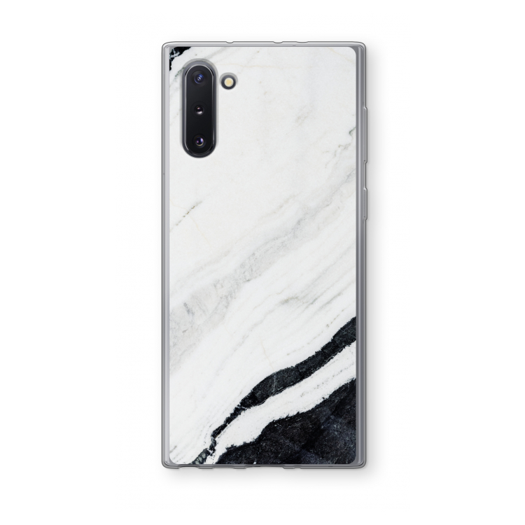 Elegante marmer: Samsung Galaxy Note 10 Transparant Hoesje
