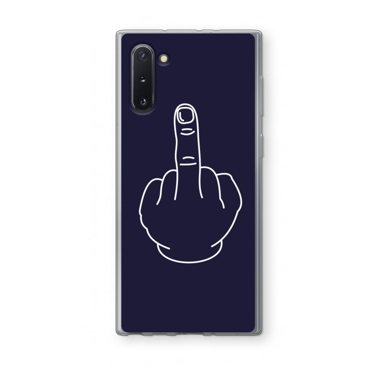F**k U: Samsung Galaxy Note 10 Transparant Hoesje
