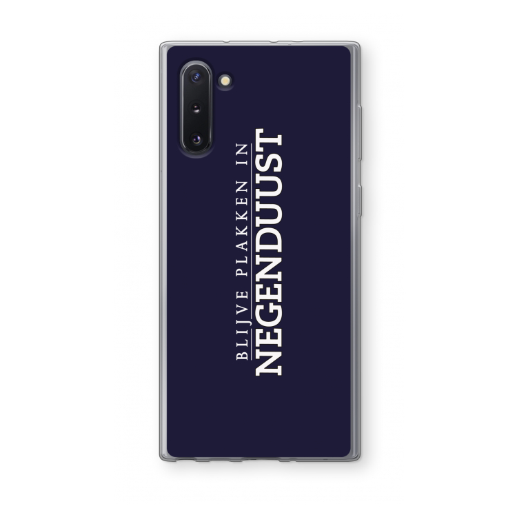 Blijve plakken in Negenduust: Samsung Galaxy Note 10 Transparant Hoesje
