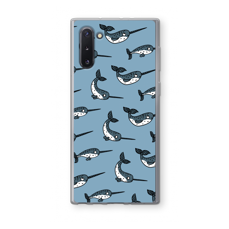 Narwhal: Samsung Galaxy Note 10 Transparant Hoesje