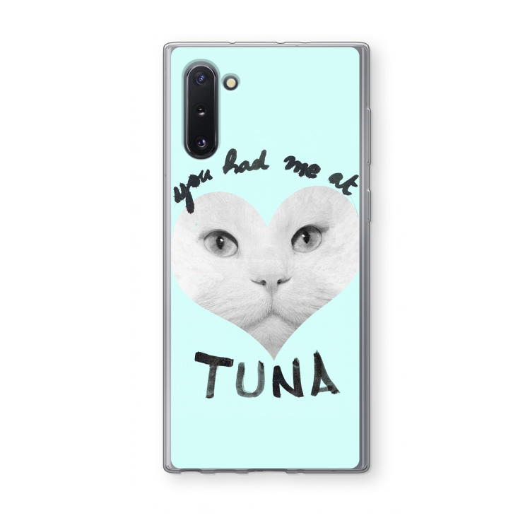 You had me at tuna: Samsung Galaxy Note 10 Transparant Hoesje