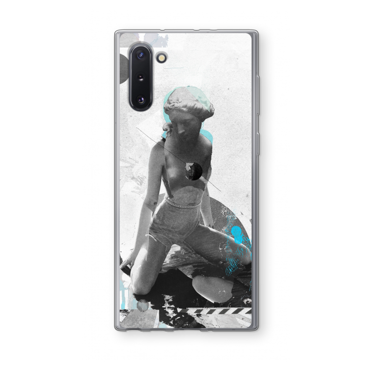 I will not feel a thing: Samsung Galaxy Note 10 Transparant Hoesje