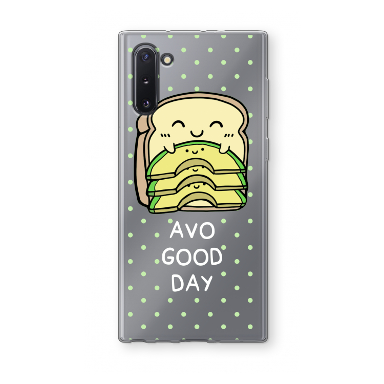 Avo Good Day: Samsung Galaxy Note 10 Transparant Hoesje