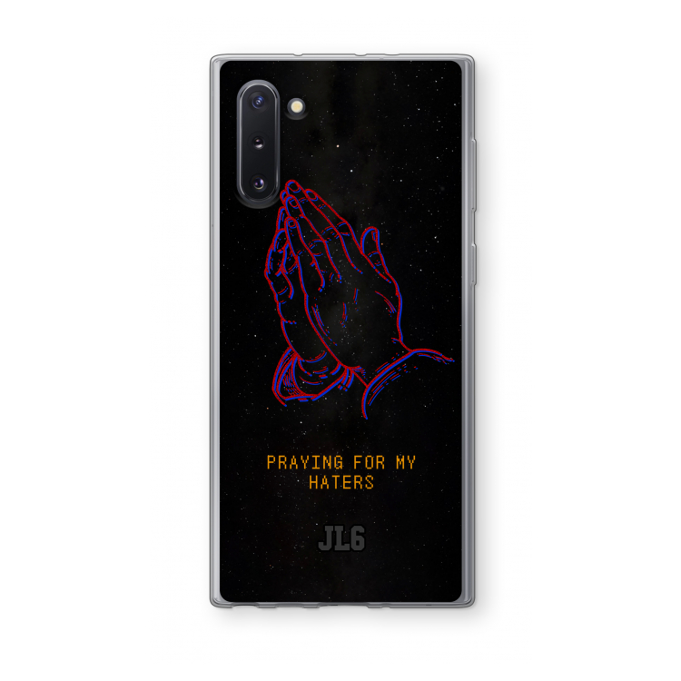 Praying For My Haters: Samsung Galaxy Note 10 Transparant Hoesje