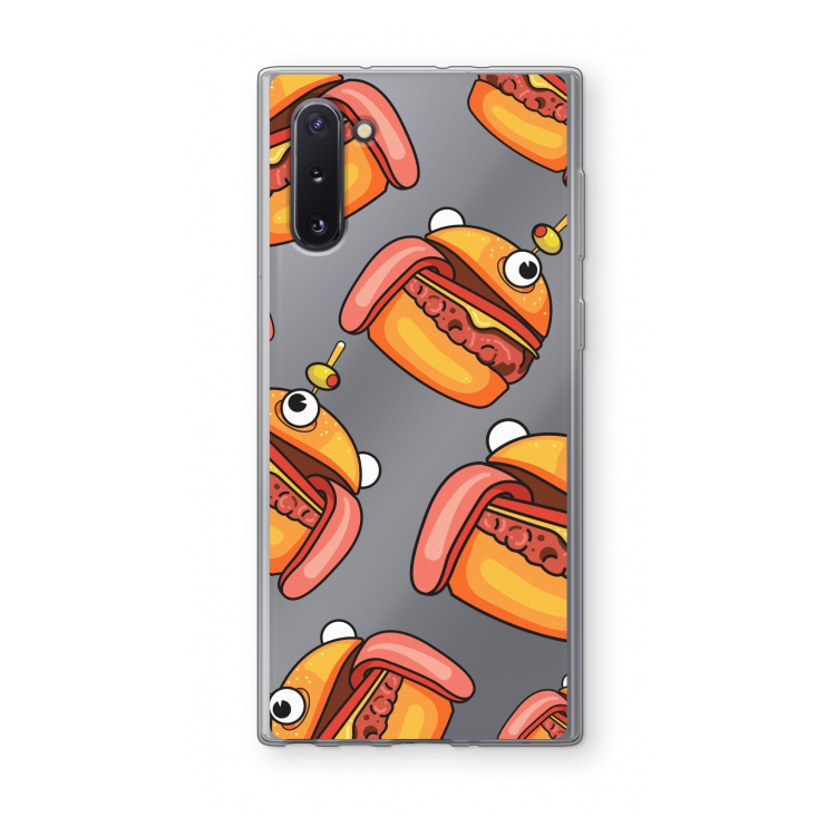 Hamburger: Samsung Galaxy Note 10 Transparant Hoesje