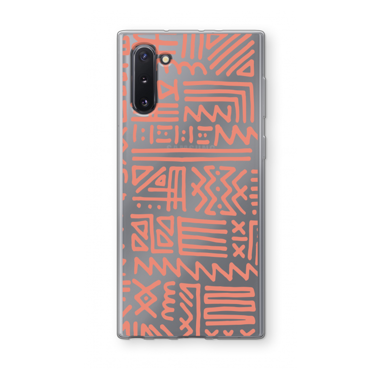 Marrakech Pink: Samsung Galaxy Note 10 Transparant Hoesje